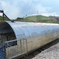 乡村路建设直径3米钢波纹涵管 金属波纹管涵桥梁涵洞加固加宽